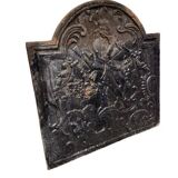 Cast iron fireplace plate