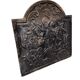 Cast iron fireplace plate