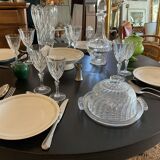 Bell and cheese dish Glass. Art Deco