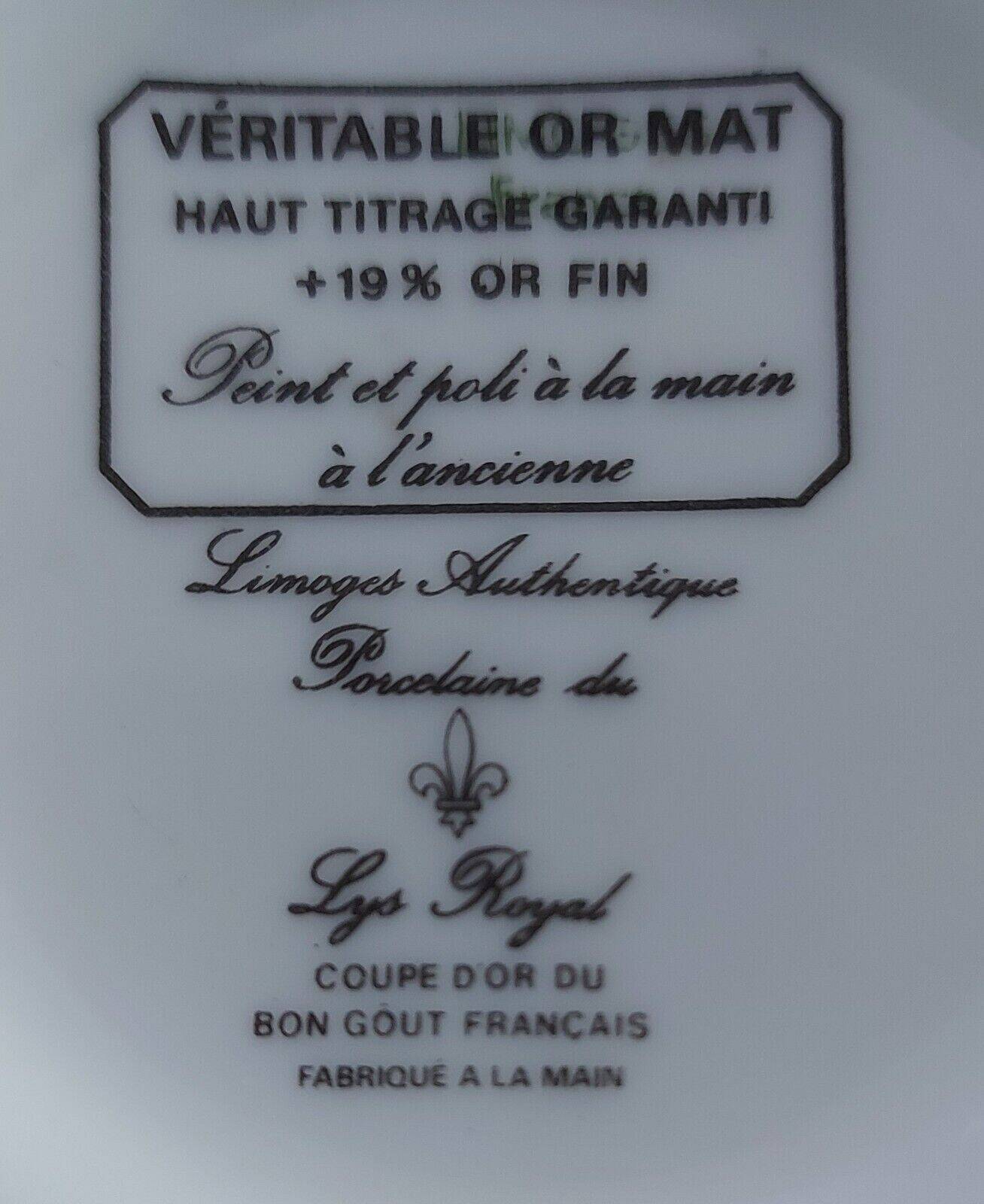 Limoges porcelain vase with floral decoration