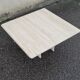 Square travertine coffee table