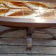 Table basse en bois céramique et métal de Dan Vallauris 1960