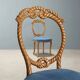 Antique beech chairs with upholstered seats, Italy, 19th century.