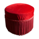 Vintage velvet pouf