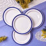 4 assiettes à dessert HBCM
