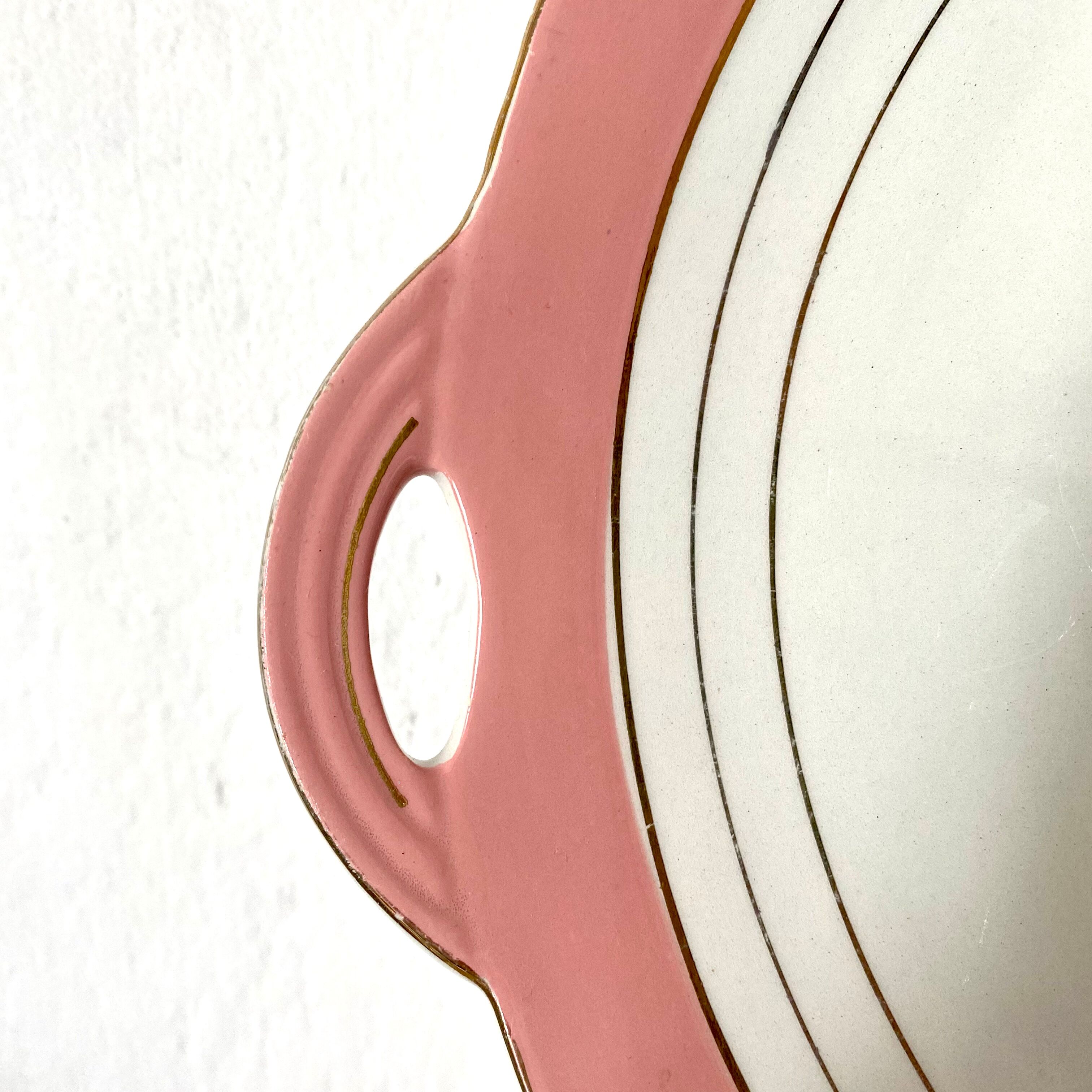 Dessert service plates and dish in Luneville porcelain