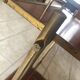 Vintage gold metal serving tray formica style