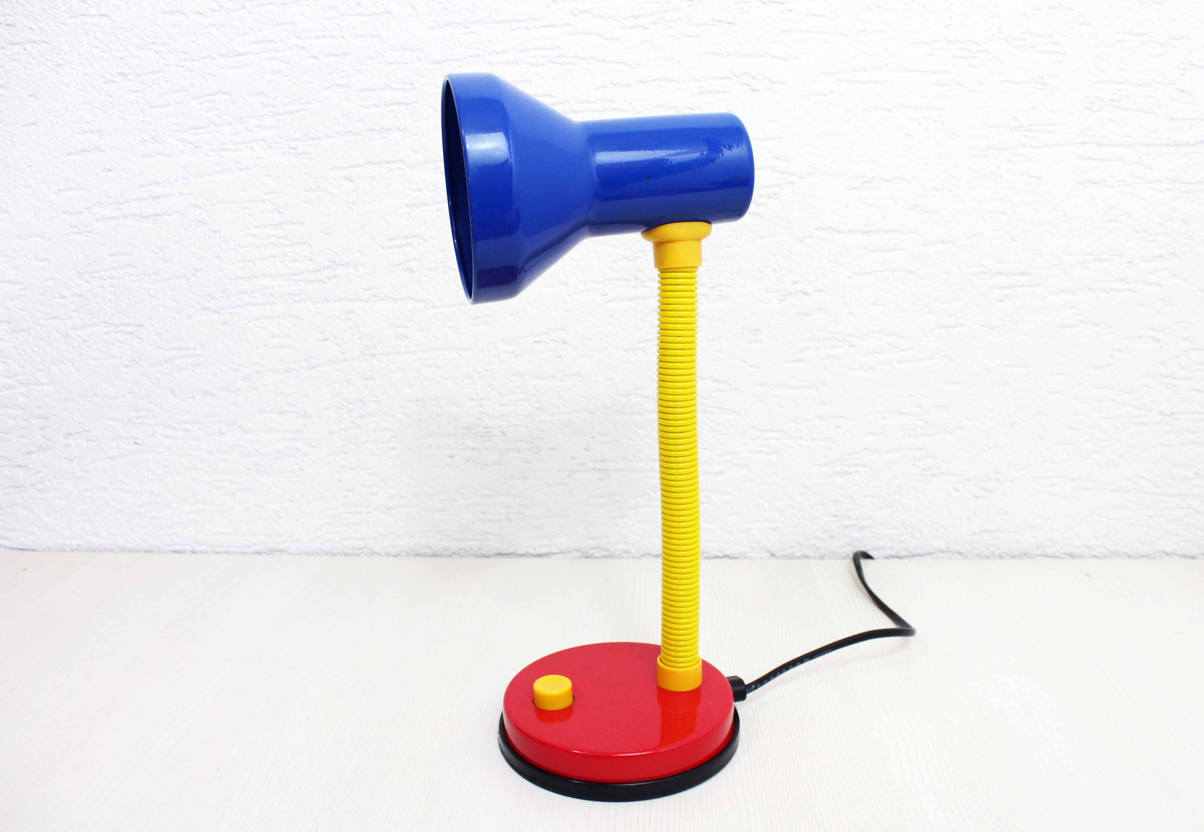 Lampe de bureau multicolore 1980