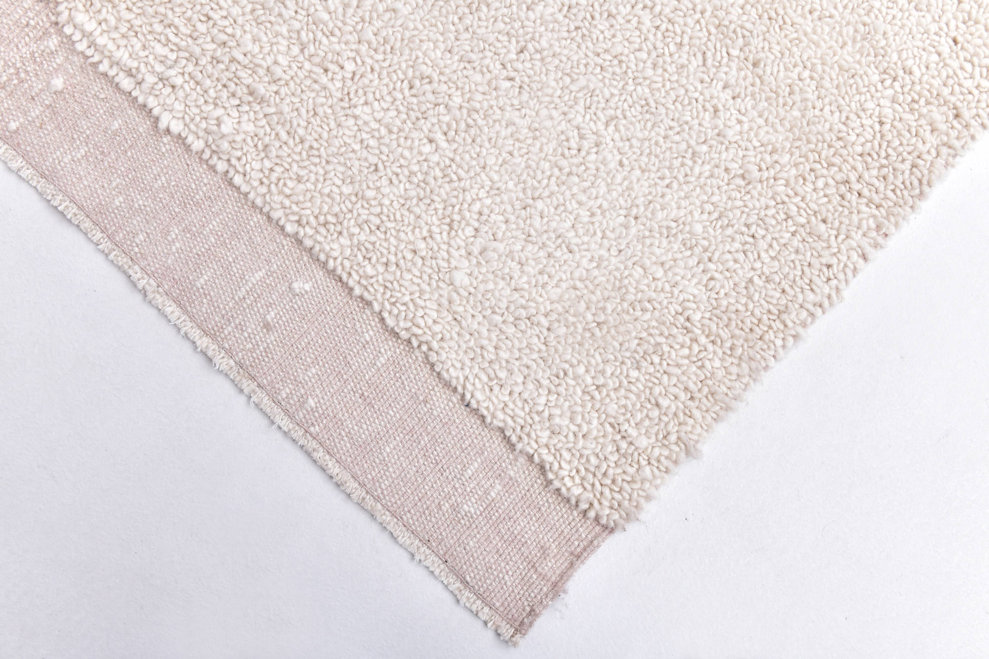 muted soft pink carpet 300x200 cm , wool pink moroccan style carpet