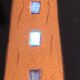 Plateau à service Art-Déco – Peinture sous verre & nacre