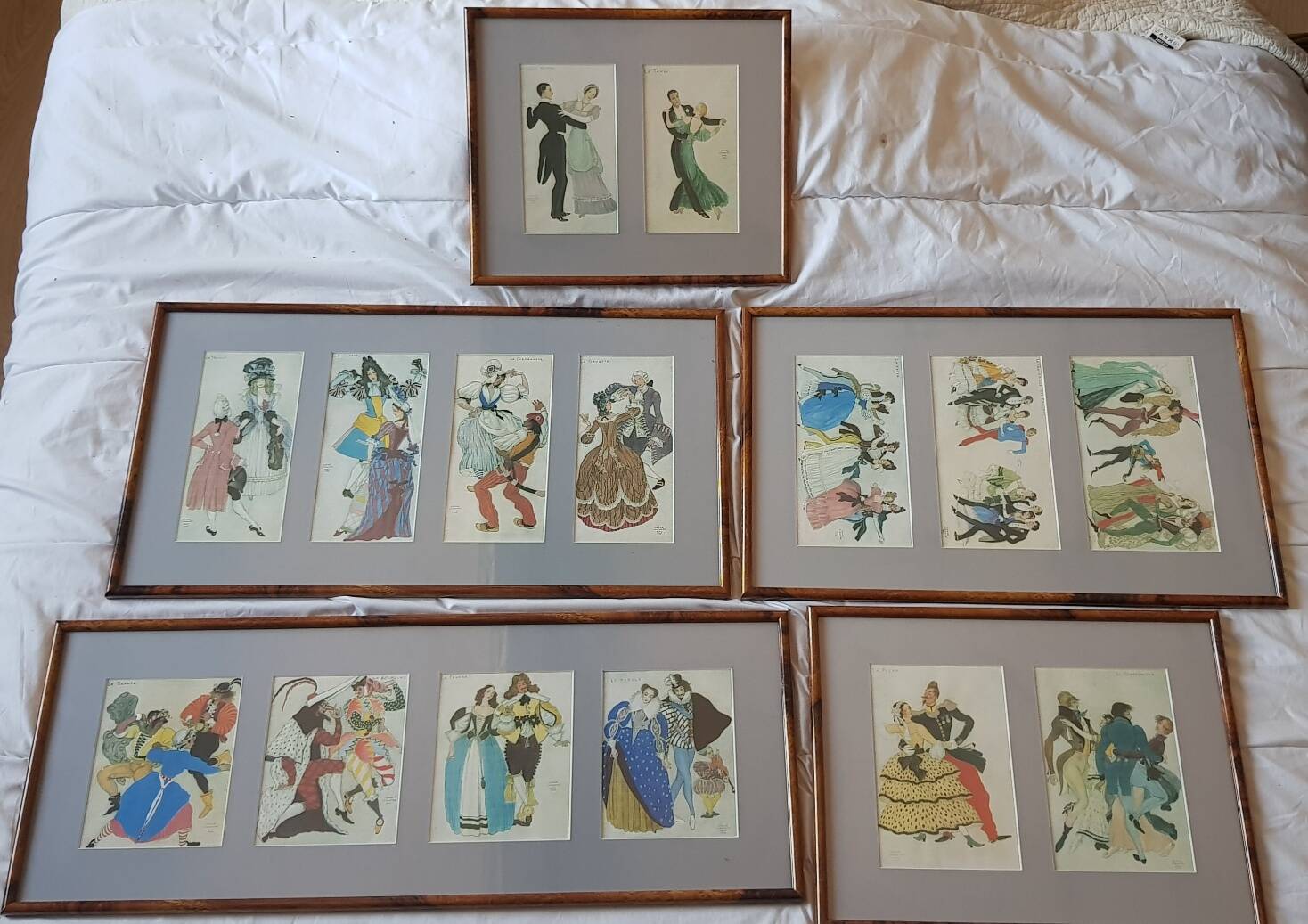 Complete series of 15 Art Deco Dance Illustrations (1937) by Serge Ivanoff