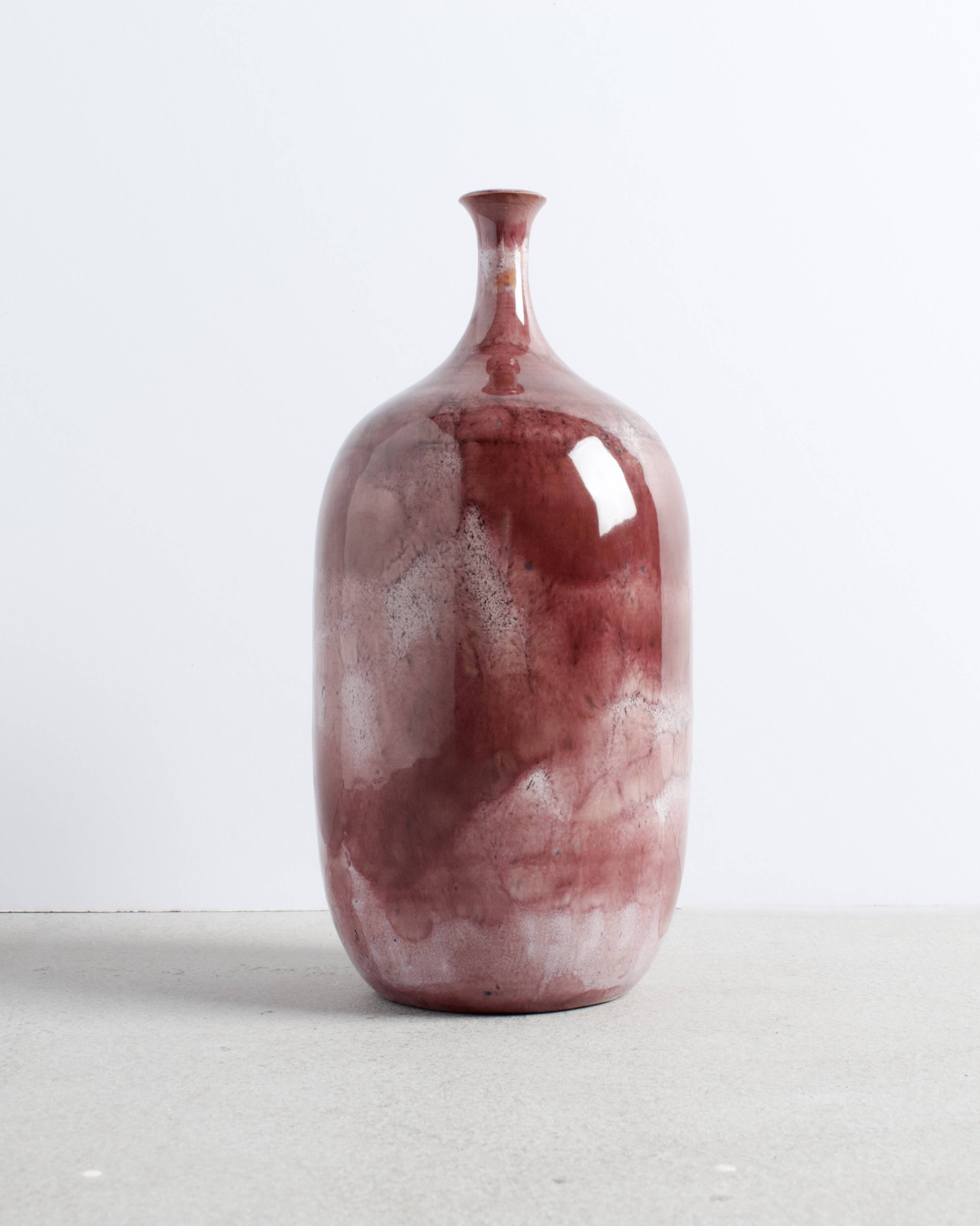 Swedish single-flower vase signed