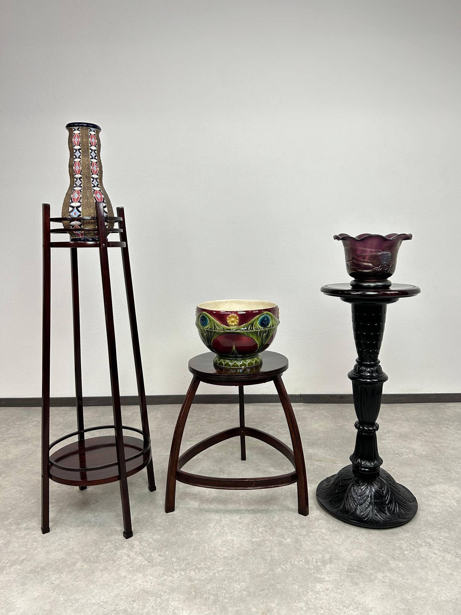 Secessionist Stool Thonet no.37 by Otto Wagner
