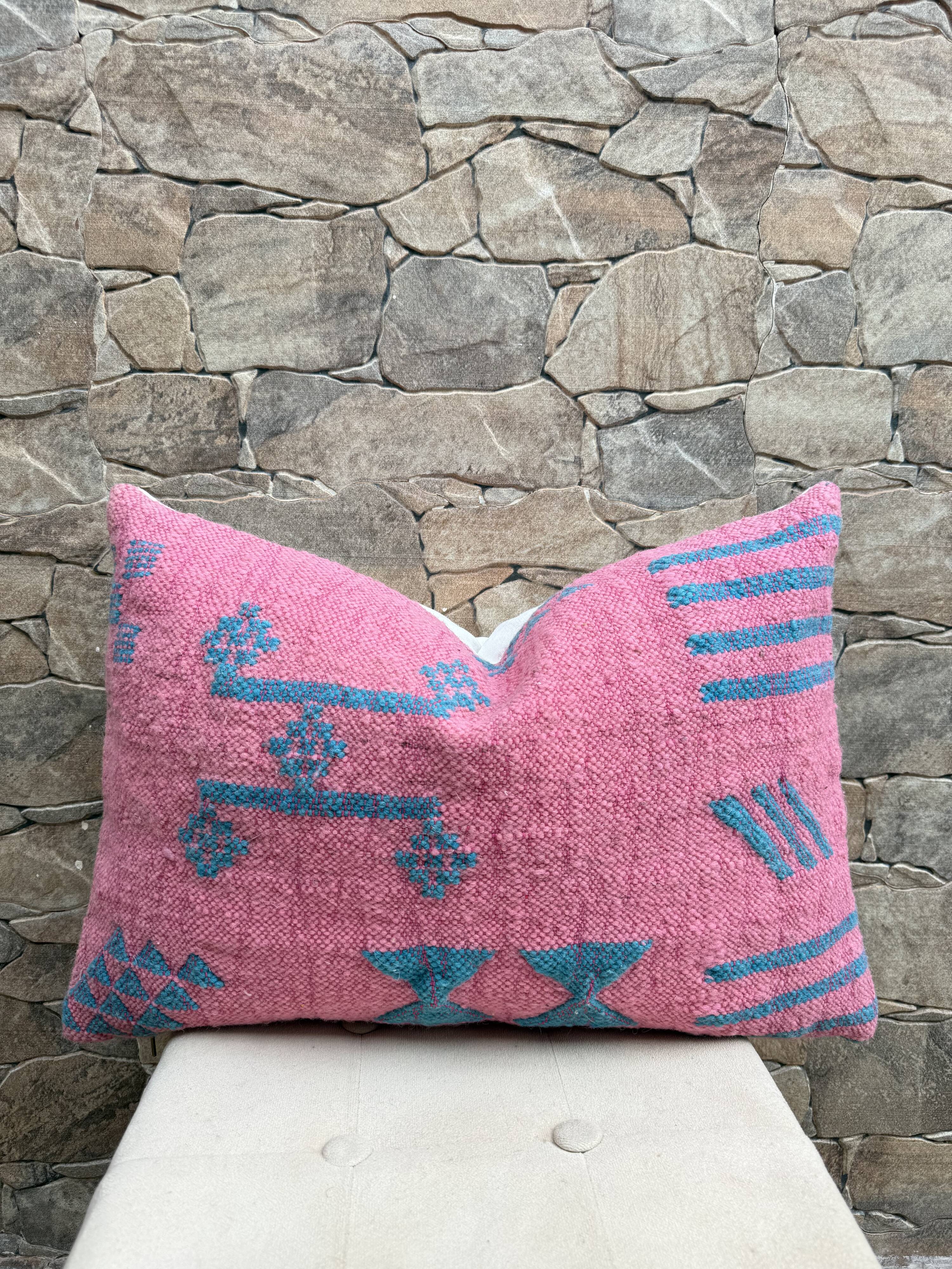 Moroccan pillowcase, Berber cushion cover, woven pillowcase