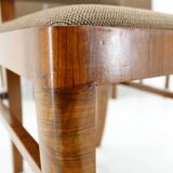 1930s Set of Four Restored Art Deco Dininng Chairs, Czechoslovakia