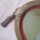 Miroir ovale art nouveau