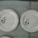 4 plates to ancient dessert Salins model Gigi