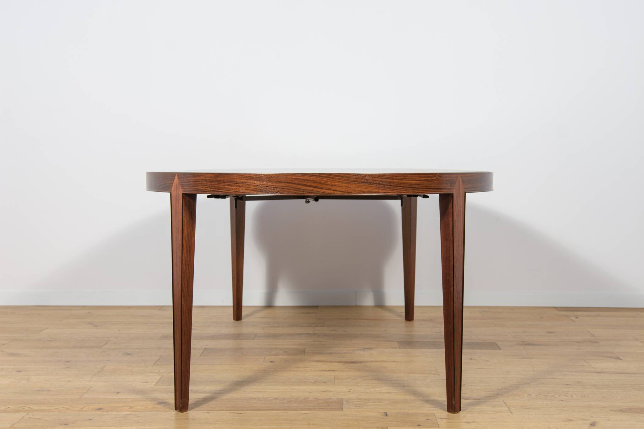 Mid-Century Round Rosewood Dining Table by Severin Hansen for Haslev Furnit