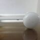 Wall coat rack with 4 hooks in white lacquered metal 1970