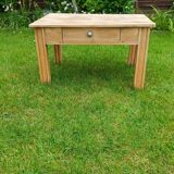 Petite table basse bois brut