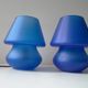 Vintage Habitat lamp in the shape of a blue mushroom