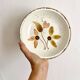 Gien deep plates, floral decoration, 70s