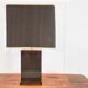 Vintage lacquered and brass table lamp, 1970s