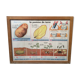 School poster on both sides Potato / Vintage Oil 1960