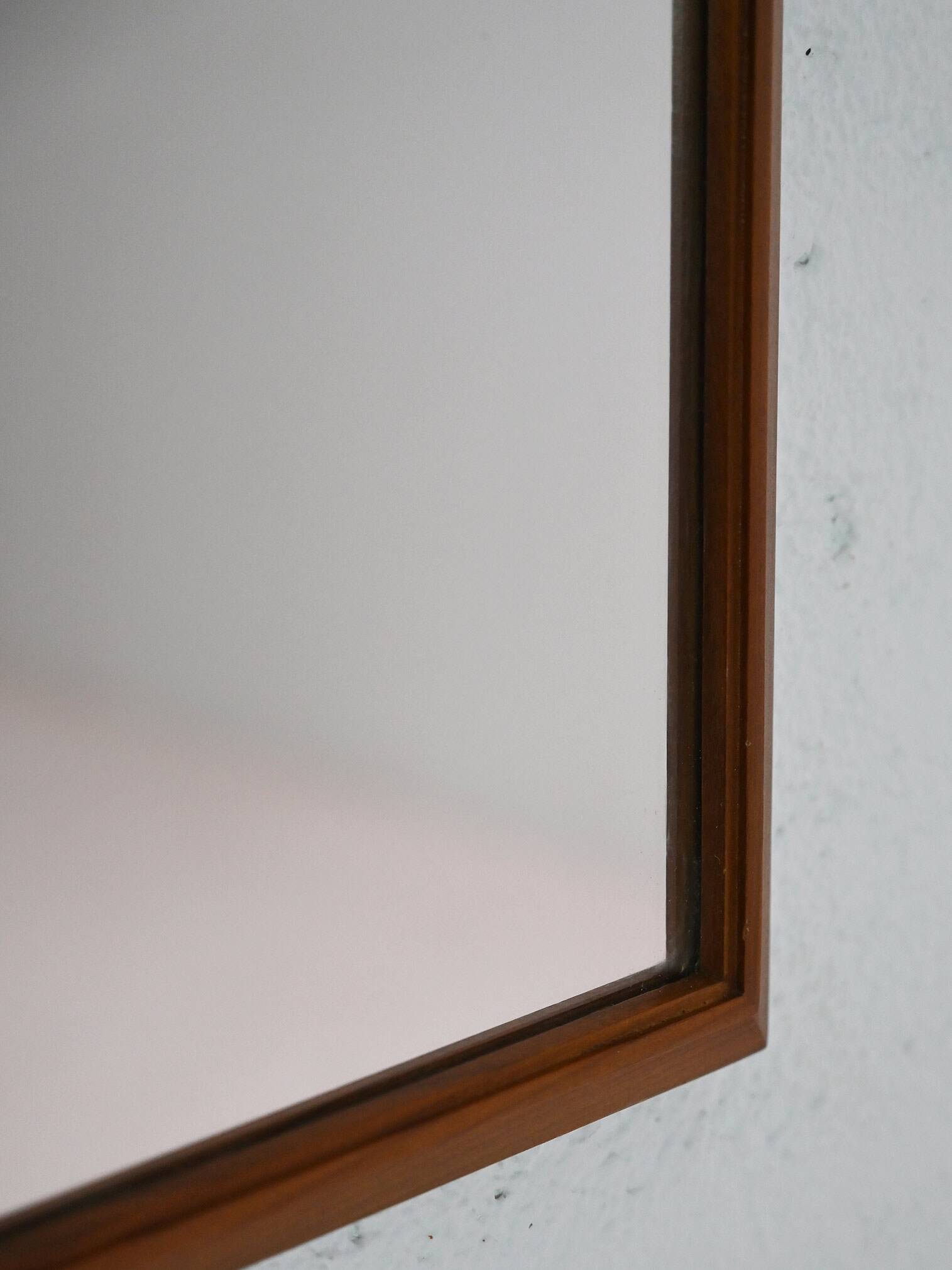 Miroir rectangulaire vintage en chêne