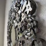 Vintage Mexican metal large mirror