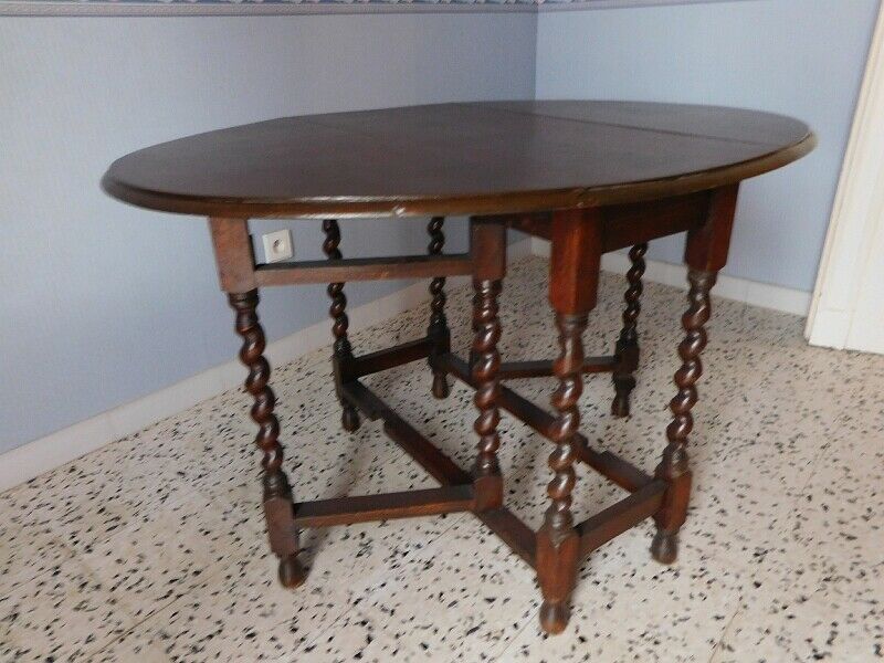 Table anglaise à abattants en chêne