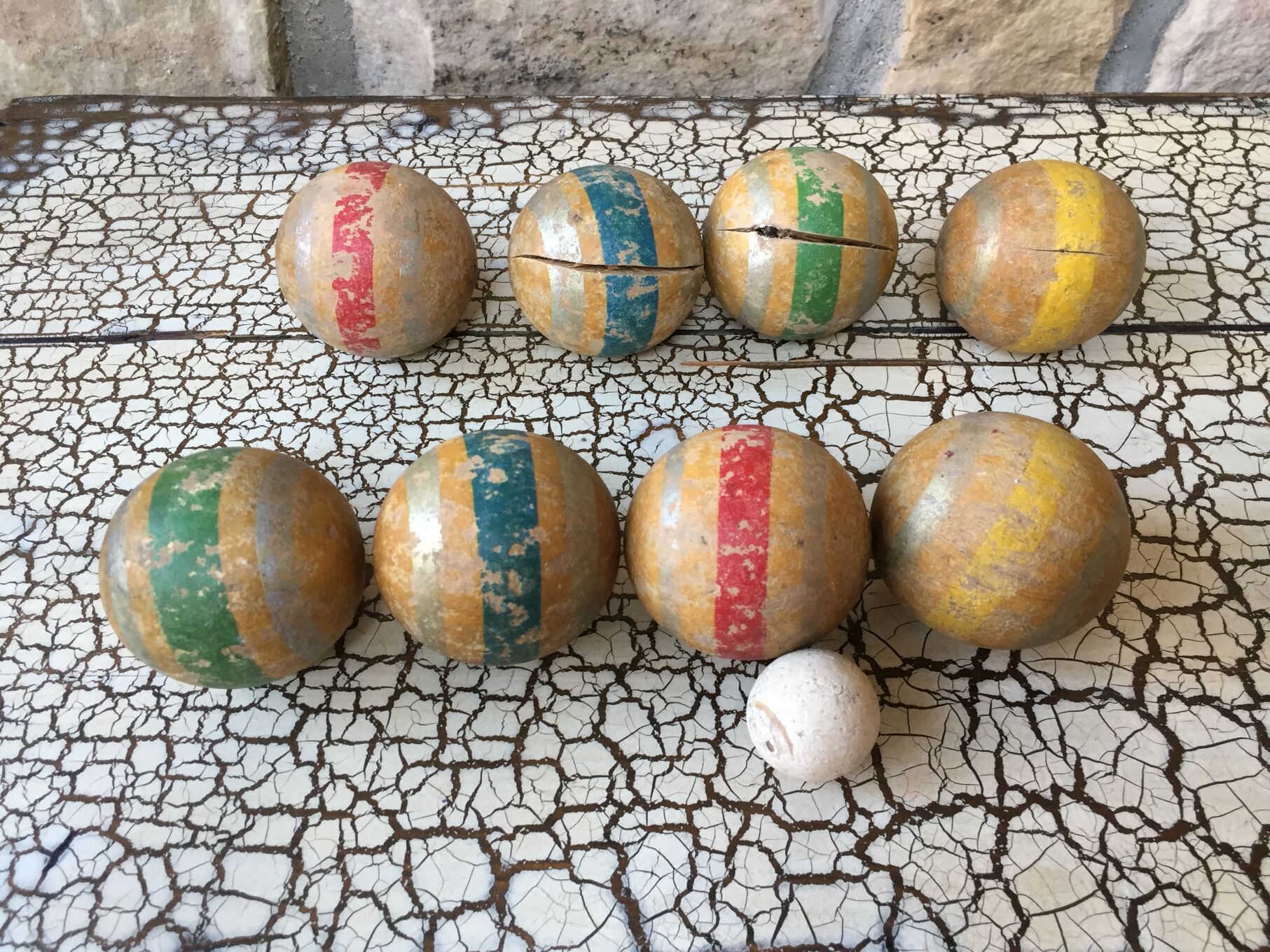 Jeu de boules ancien en bois des années 60 Selency Jeu de boules ancien en bois des années 60 Selency