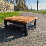 Vintage Scandinavian solid pine coffee table