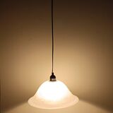 Pair of glass paste chandeliers