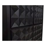 Black brutalist bar cabinet, 1970s