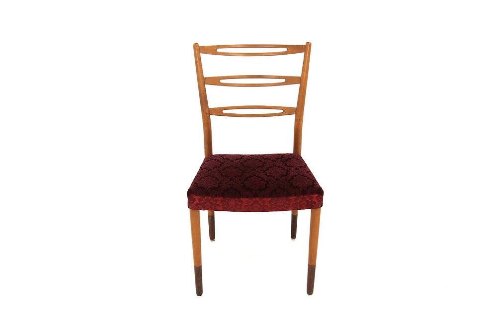 Set de 4 chaises scandinave en hêtre, Treman, Suède, 1960