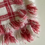 set of 6 towels in fringed linen damask 19th