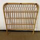 Vintage bamboo and rattan headboard