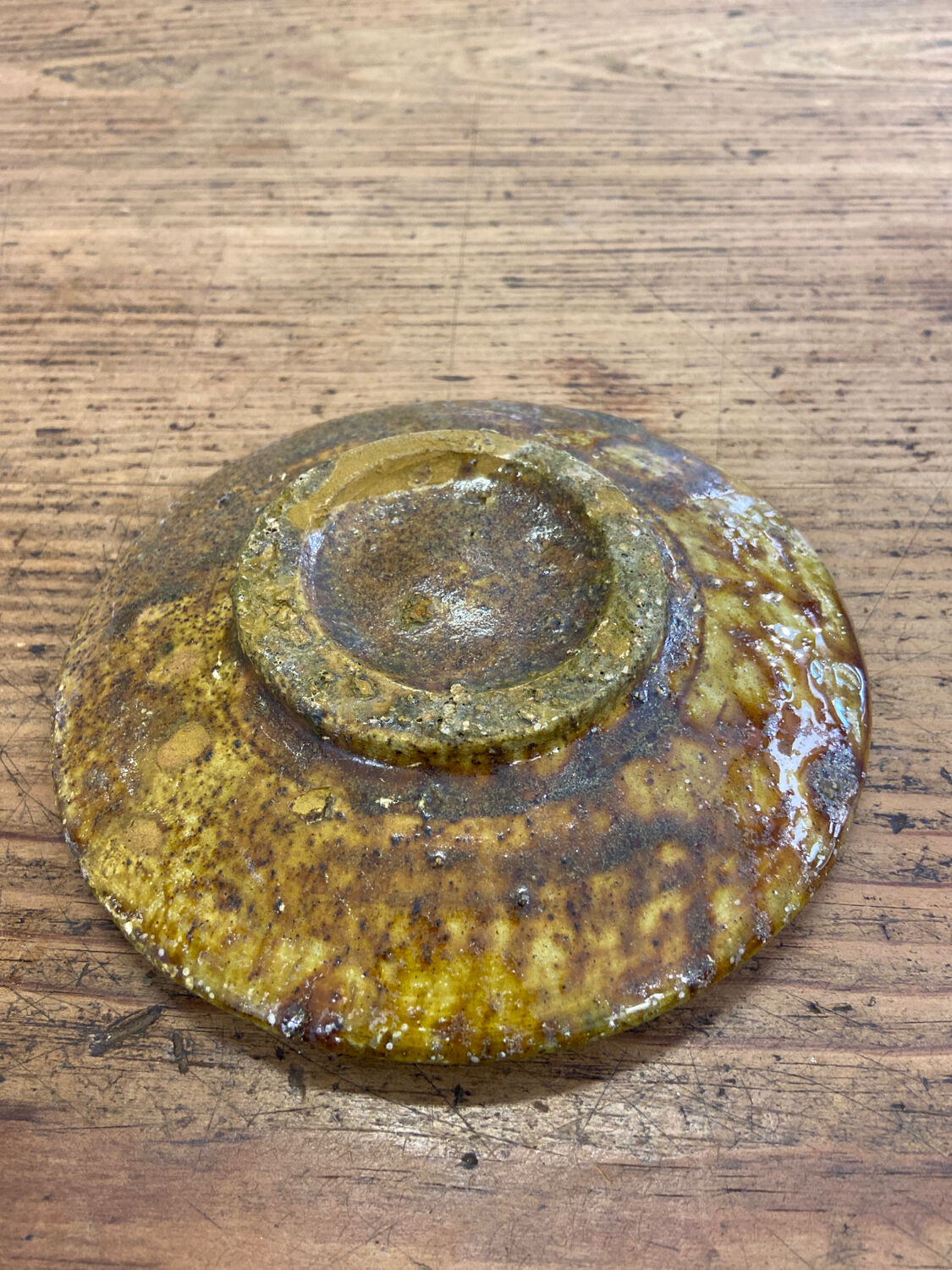 Tamegroute plate yellow green