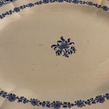 2 oval dishes serving in Gien 1900
