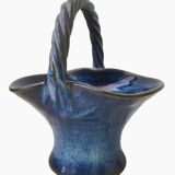 Basket pot cover, Vintage ceramic