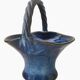 Basket pot cover, Vintage ceramic