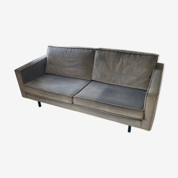 Sofa rodeo 2.5 places velvet taupe
