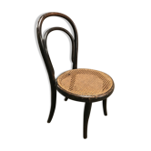 Tuna kid's chair and vintage black wood caning