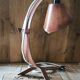"Organic" Desk Lamp Cognac Italian Vegetable Leather & Aluminium