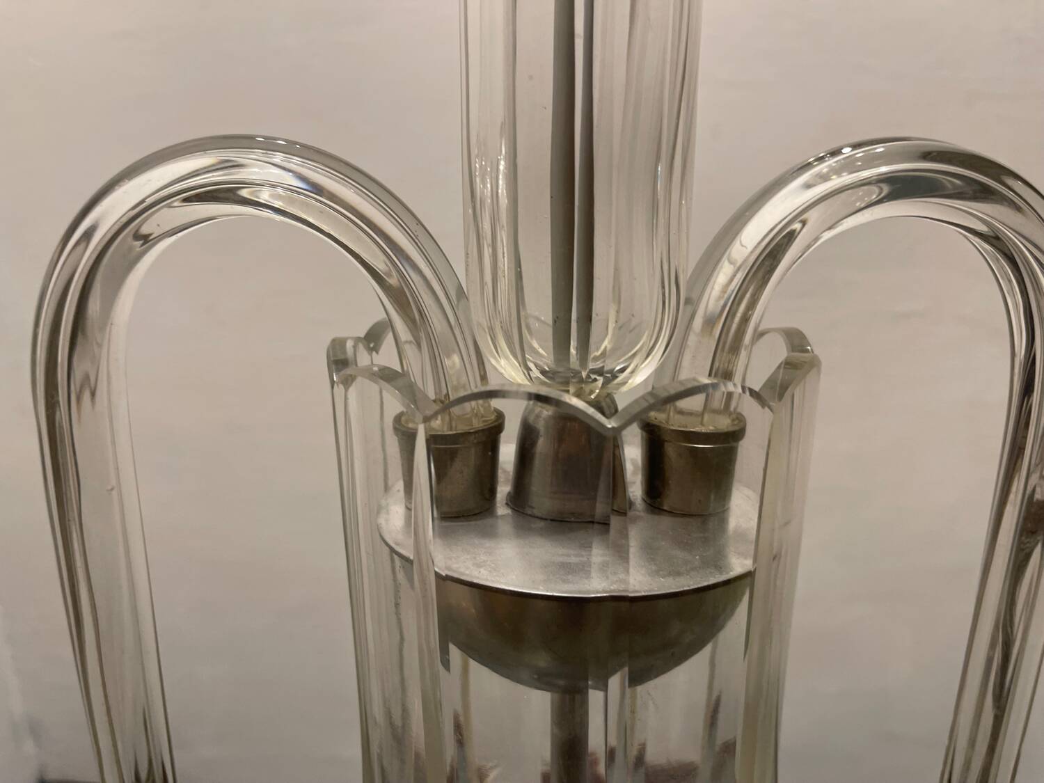 Large Art Deco Murano Glass Chandelier 1950’s