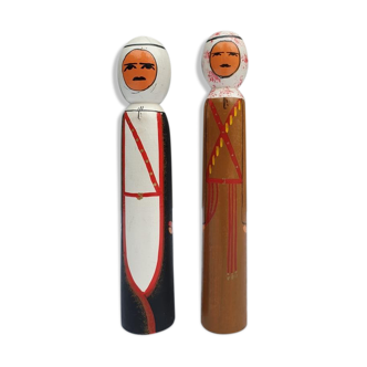 Duo wooden figurines from Jordan