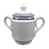 Bonbonnière / Sucrier en porcelaine plissée