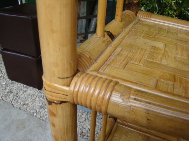 Ancient bamboo shelf