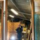 Large old mirror in pitchpin Louis-Philippe Style 100x170cm